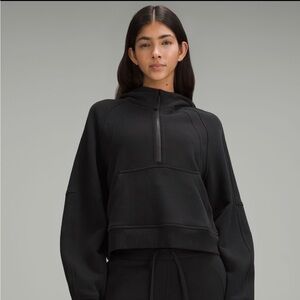 Lululemon women’s scuba oversized half zip hoodie black size Xs/S